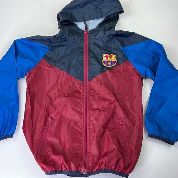Unisex Youth FCBARCELONA  Lightweight Windbreaker Jacket - Picture 2 of 11